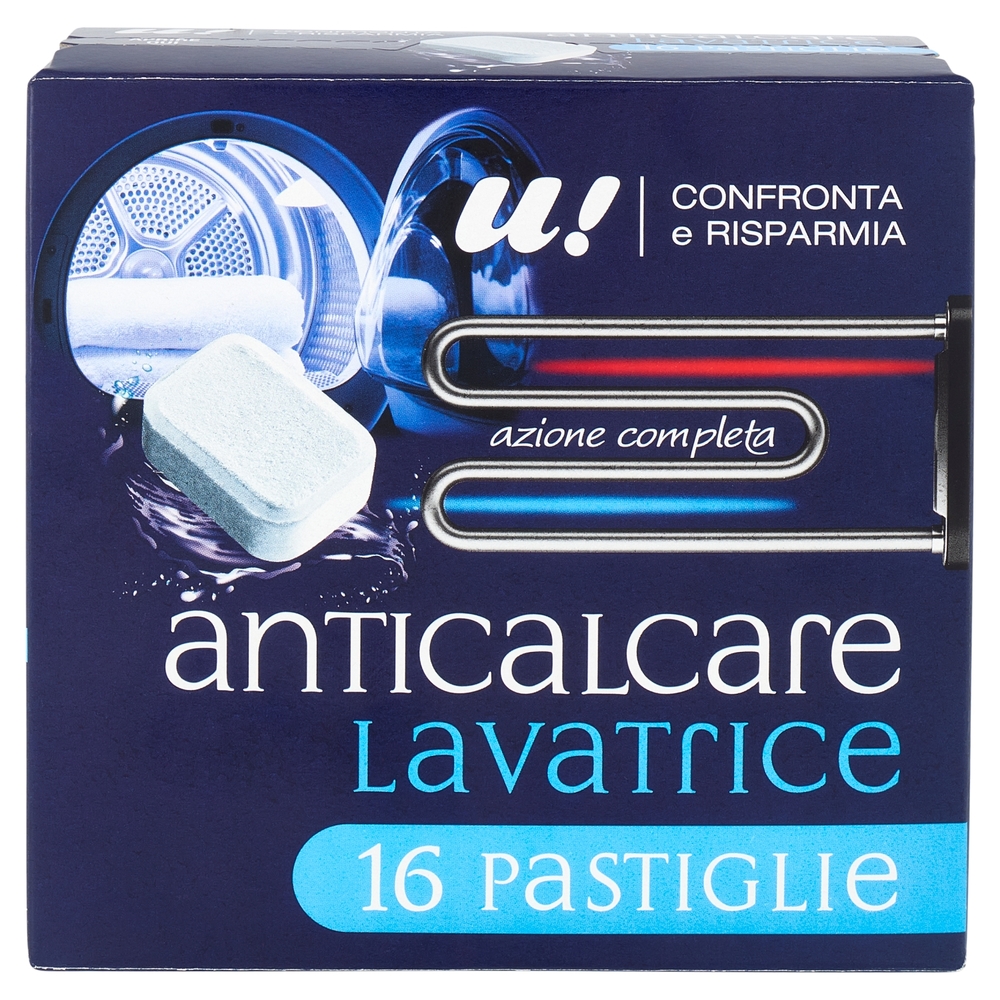 16 Pastiglie Anticalcare Lavatrice U! Confronta e Risparmia